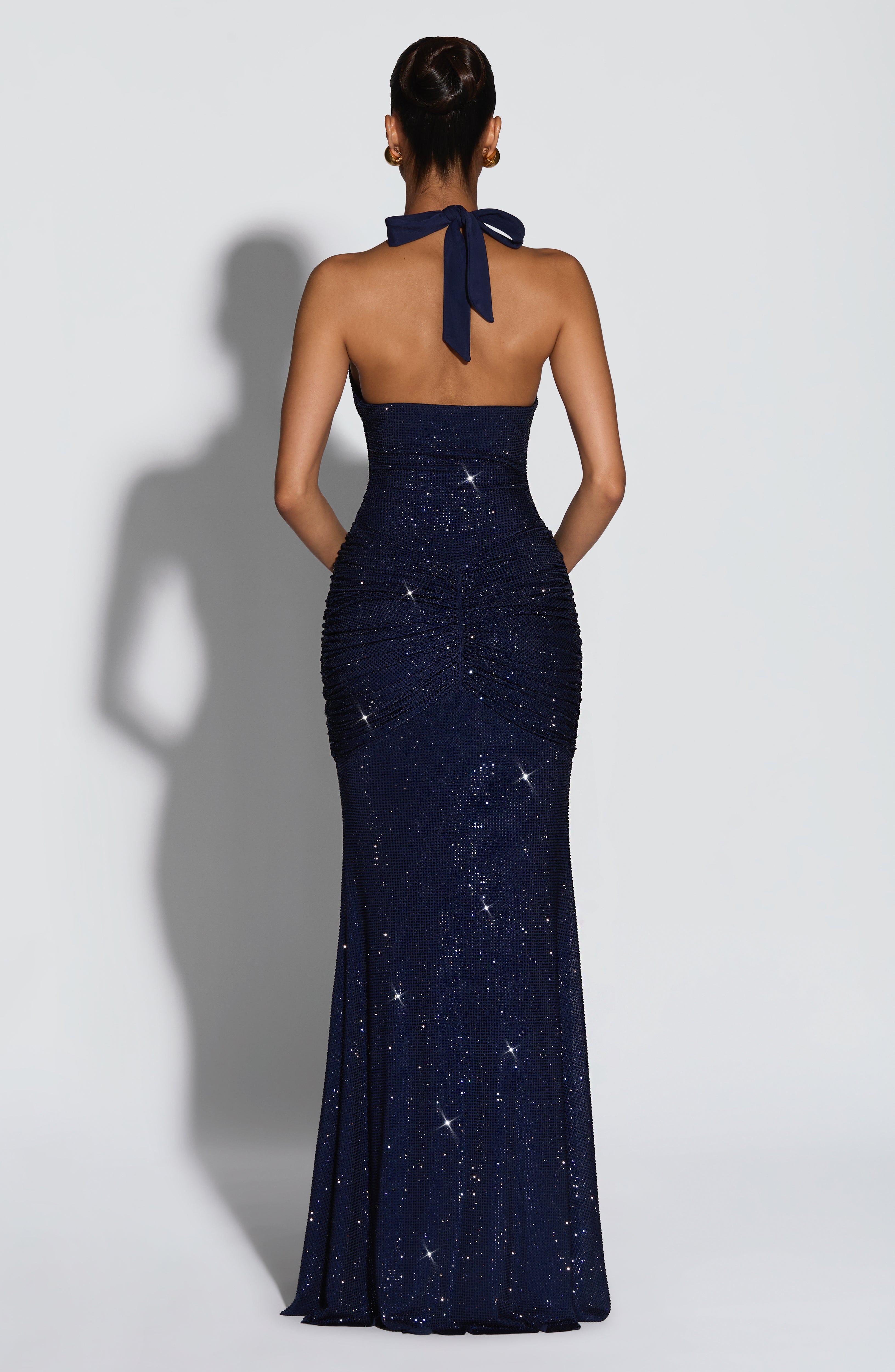 Rosetta Maxi Dress - Navy Sparkle